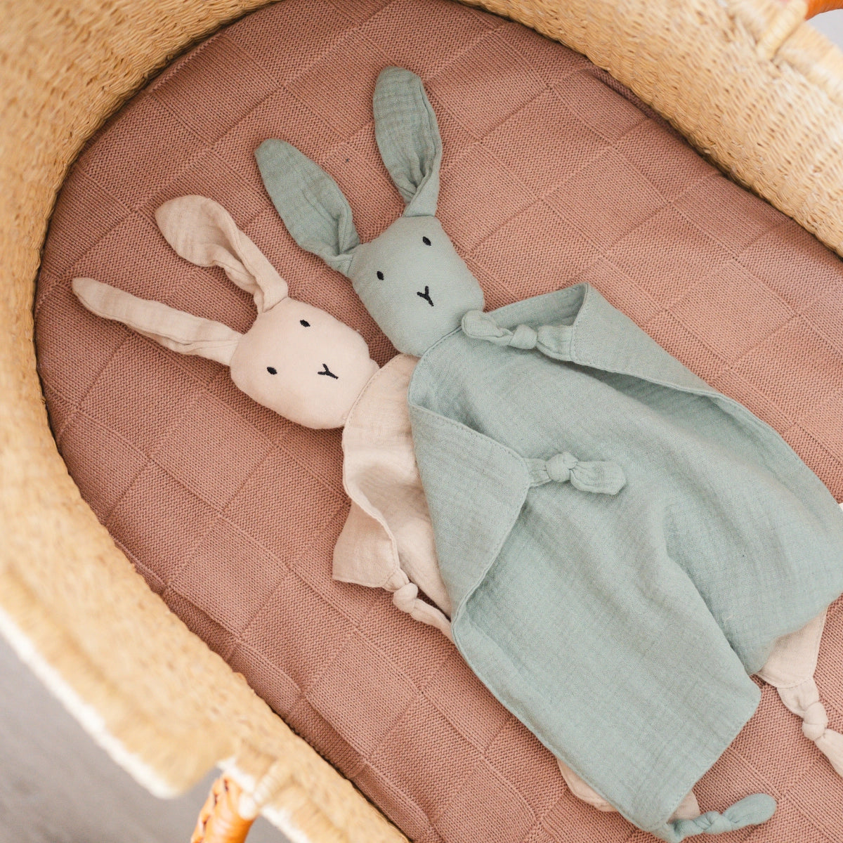 Bunny Lovey Blanket- natural