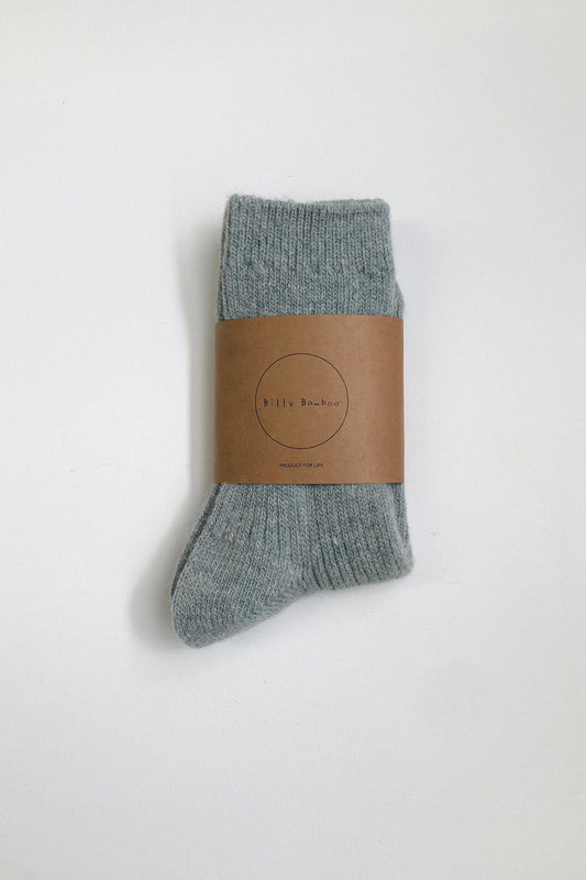 ICELAND WOOL SOCKS - neutral: Dusty turquoise