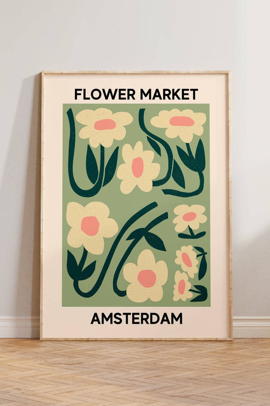 Flower Market Amsterdam Print #2: Unframed / A4