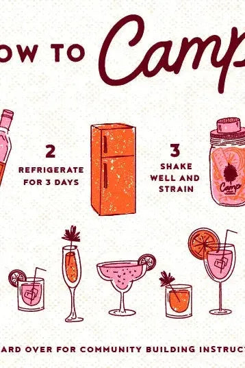 Camp Craft Cocktail - Hibiscus Ginger Lemon