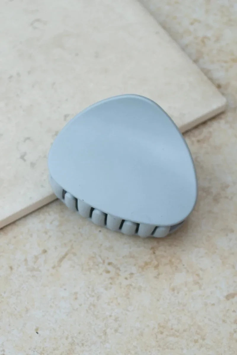 Matte Treasure Hair Claw Clip Light Blue