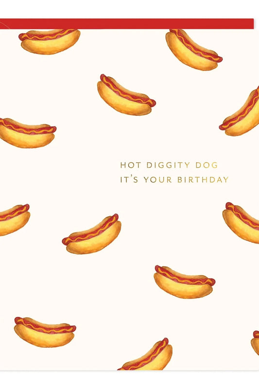Hot Dog Birthday Card