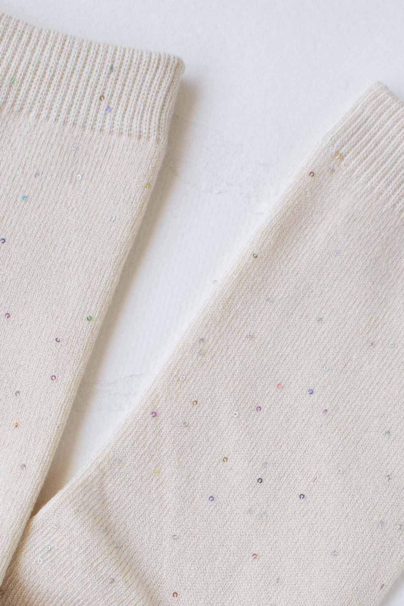 Women's Holiday Glitter Socks: Red