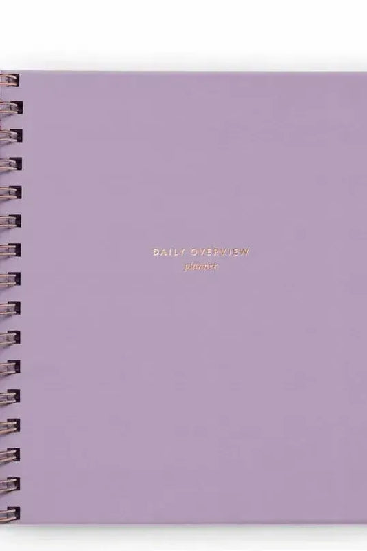 Daily Overview Planner - Lavender // Undated
