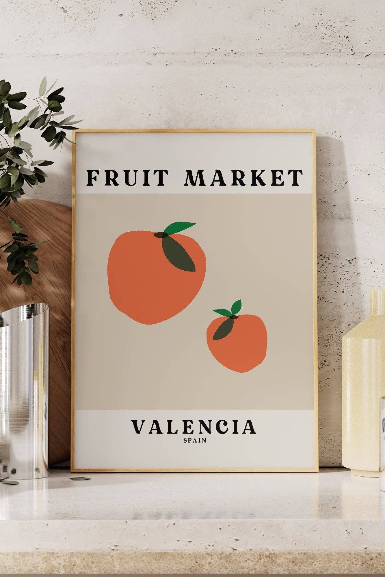 Fruit Market Valencia Print: Unframed / A4