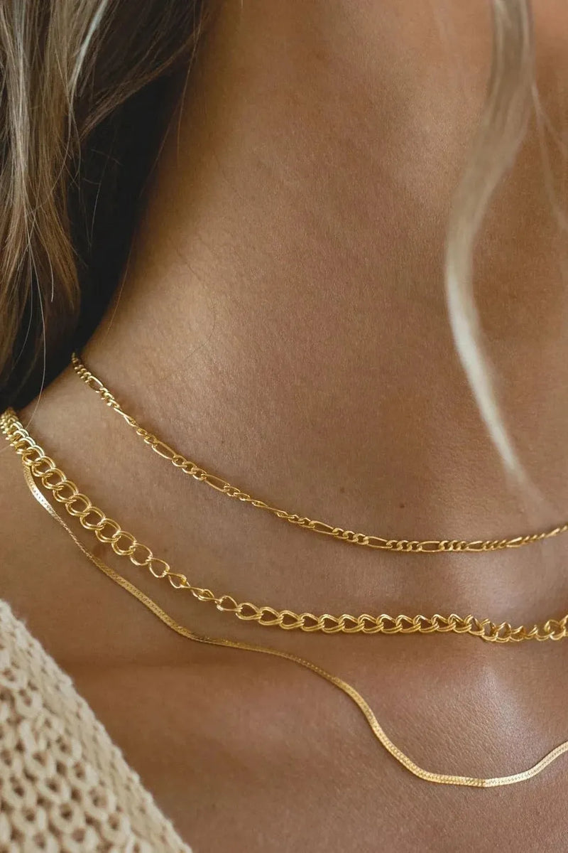 Our Spare Change Sage Figaro Chain