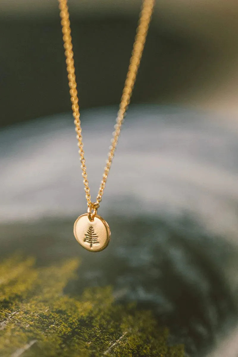 Grounded Disc Necklace