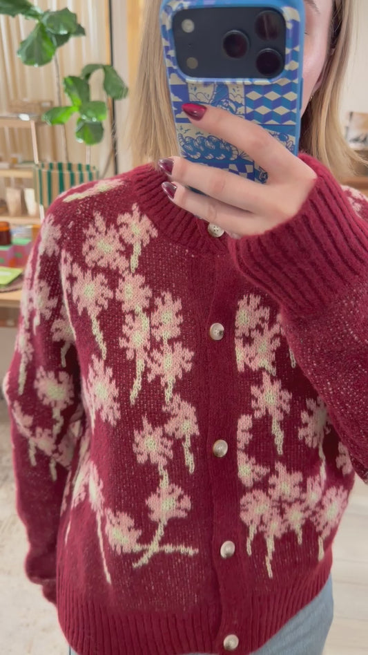 Mulled Wine Cardi Sweater