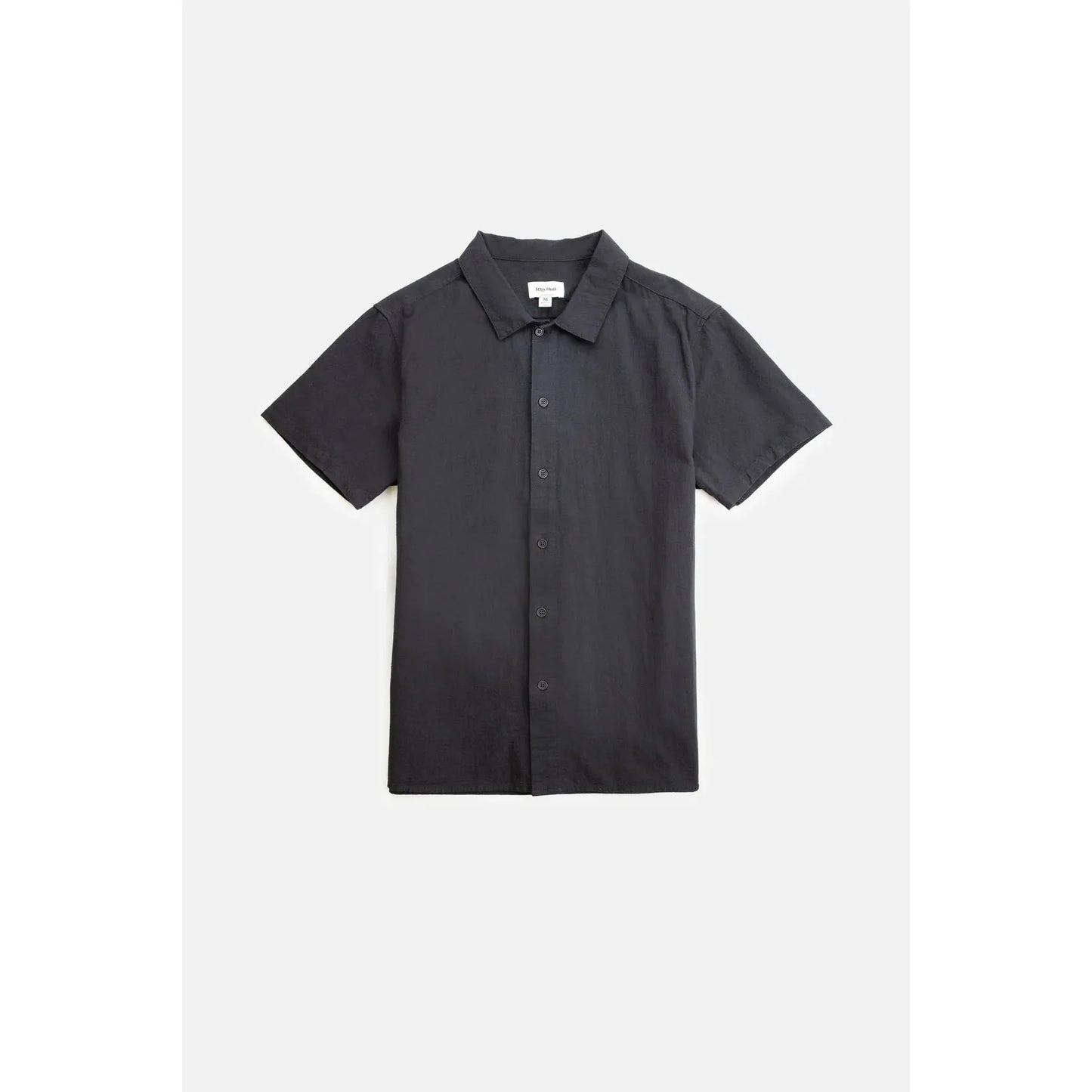 |Men's| Classic Linen SS Shirt - Black