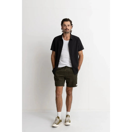 |Men's| Classic Linen SS Shirt - Black | fire sale item