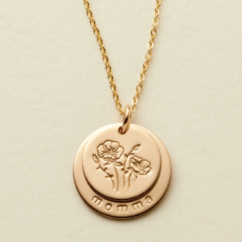 Nora Disc Necklace - Momma
