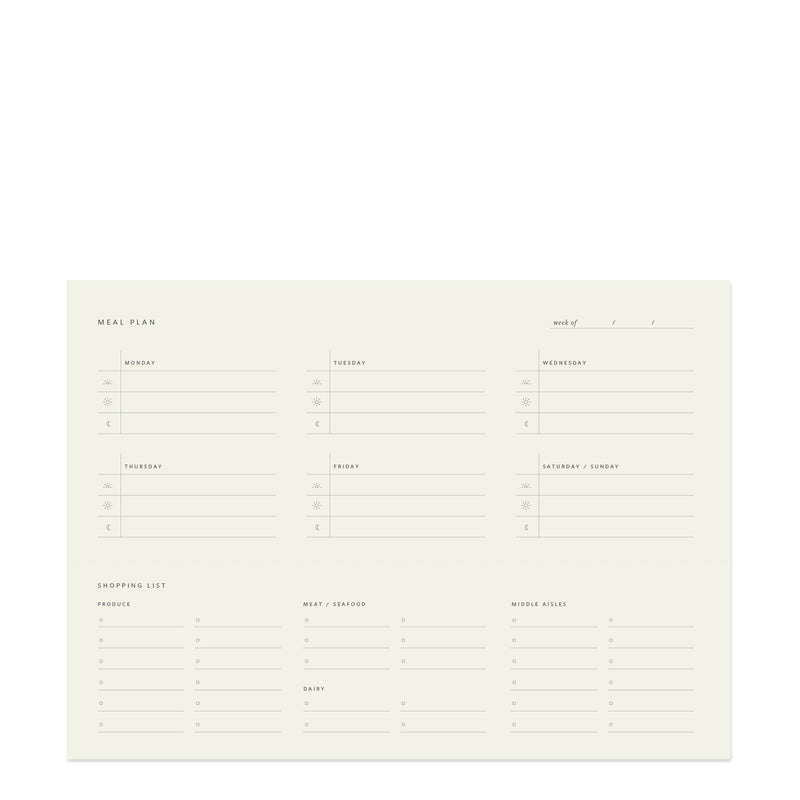 Ramona & Ruth - Weekly Meal Planner Notepad