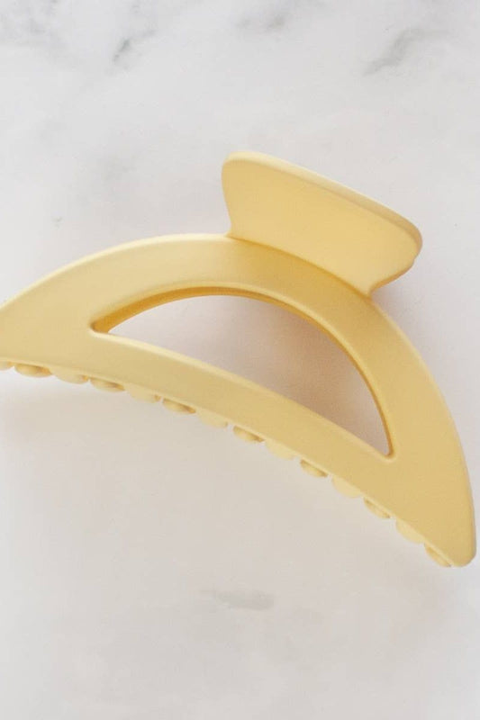 Tiepology - Solid Matte Dix Cup Hair Clip - Banana