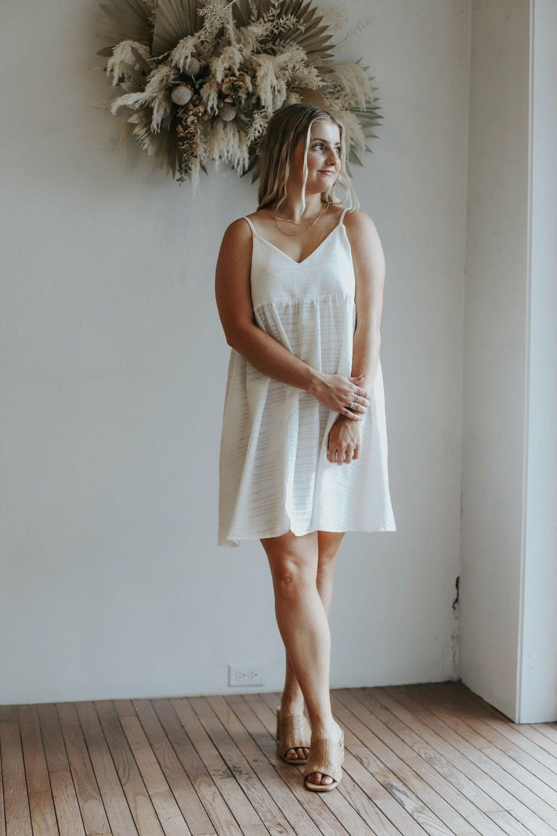 Leo Dress- white