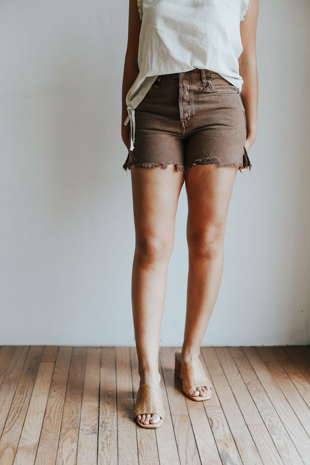 Free People Makai Cut Off- Chocolate