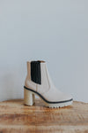The Anastasia Paneled Boot - Beige/Black