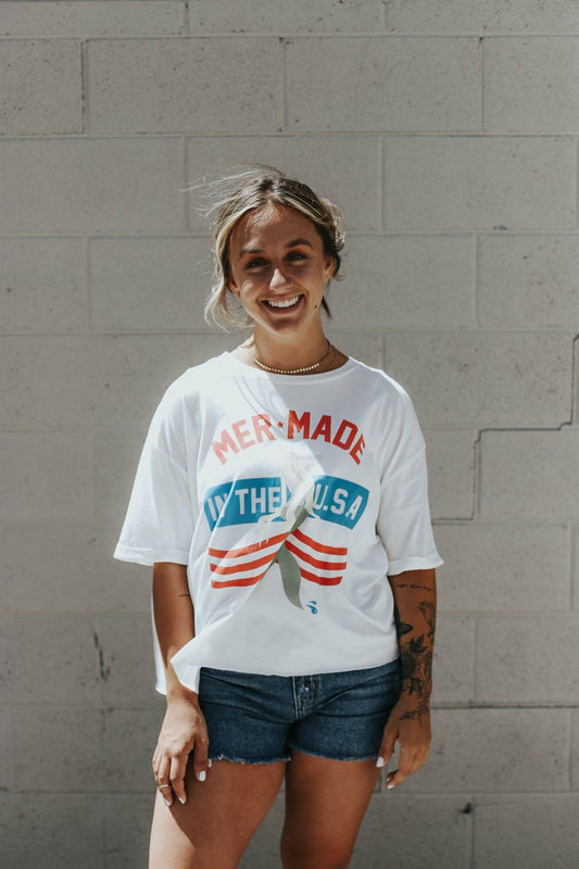 Mer-maid In The USA Tee