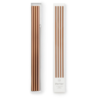 Porter 10 inch Metal Straws - Copper