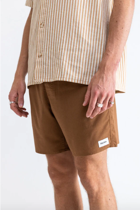 |Men's| Classic Linen Jam 6" - Coffee