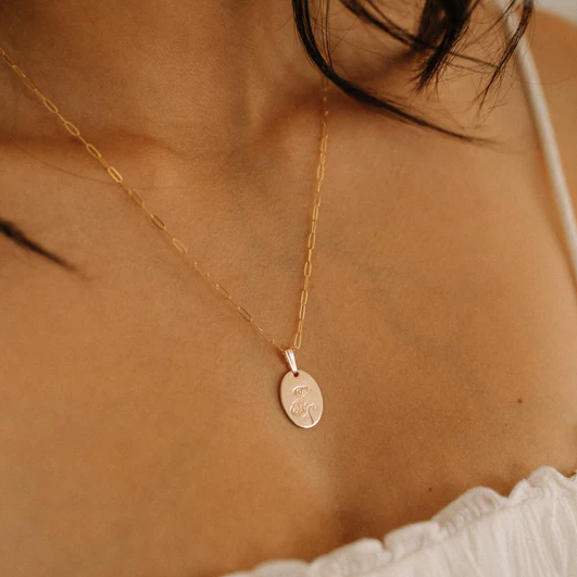 Our Spare Change Bloom Floral Necklace - Poppy