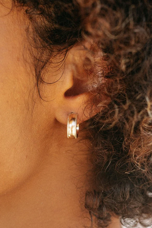 Our Spare Change Ribbed Hoops