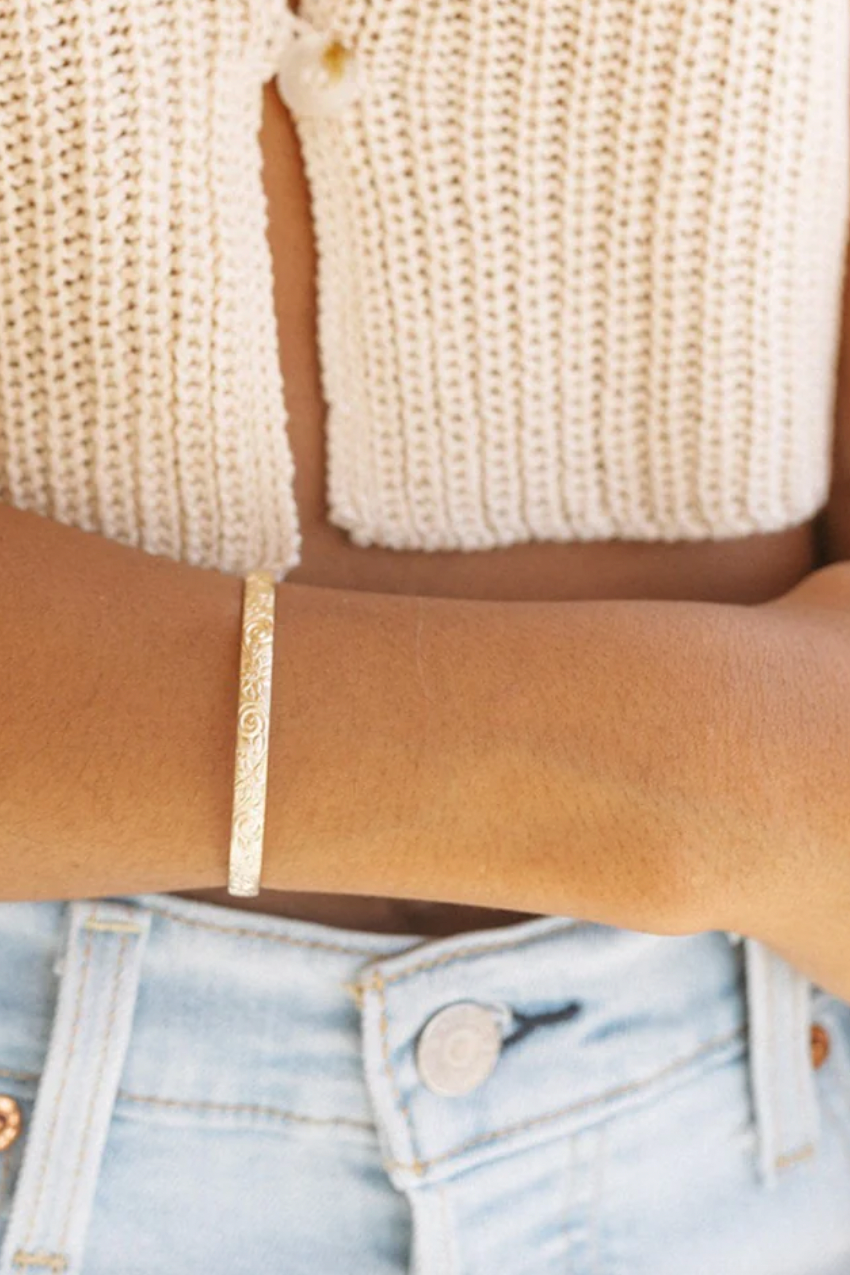 Our Spare Change Floral Cuff