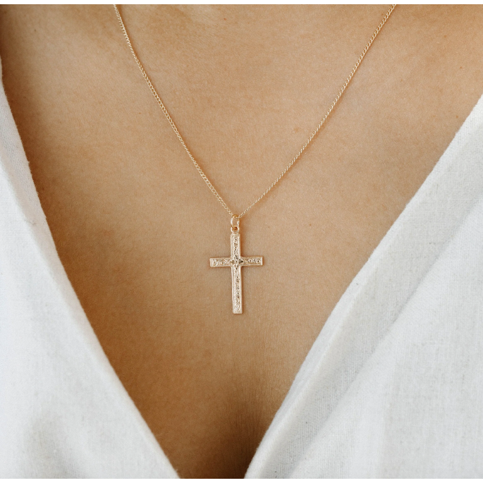 Our Spare Change Chloe Cross Necklace