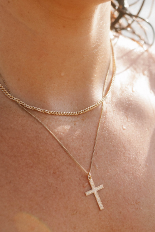 Our Spare Change Chloe Cross Necklace