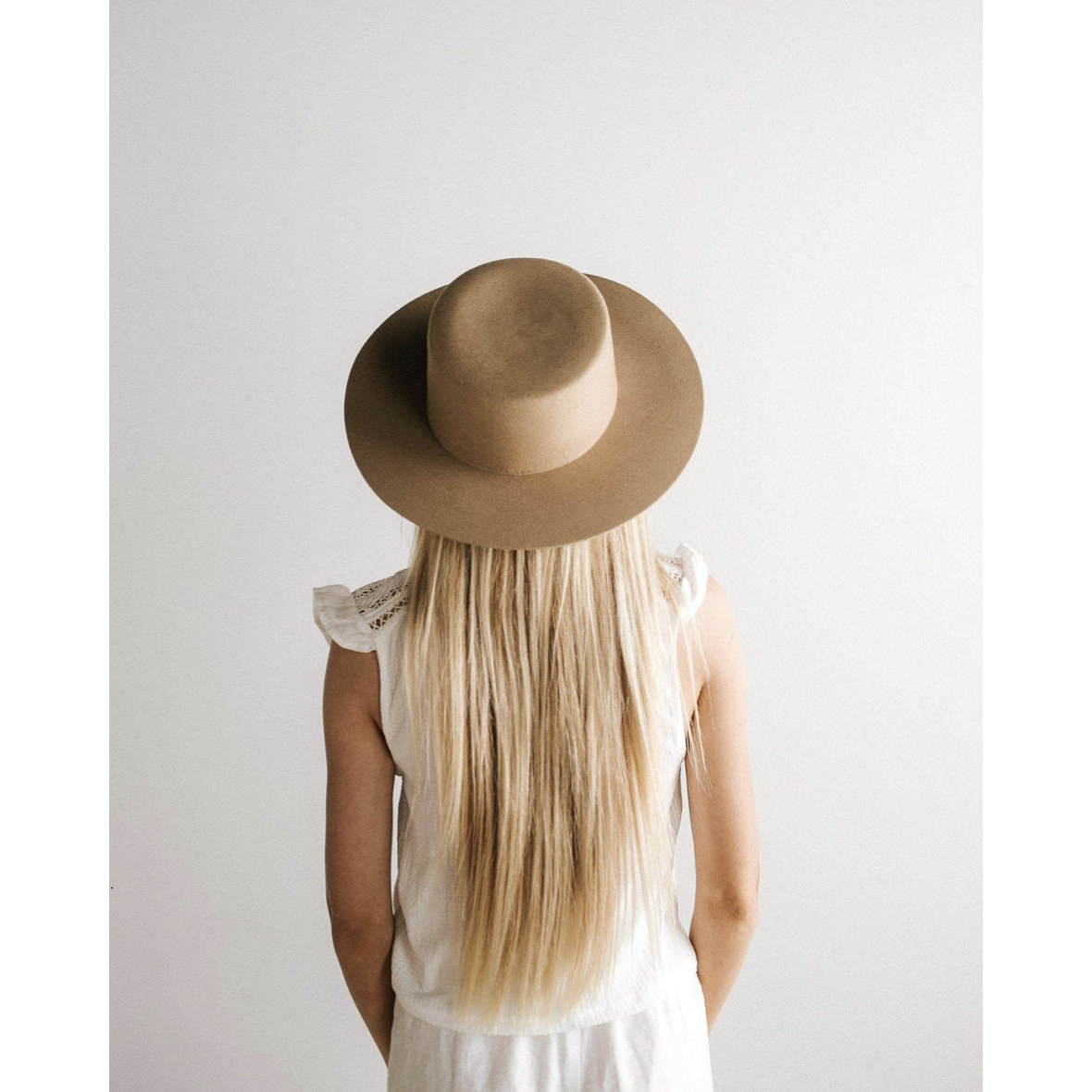 Gigi Pip Dahlia Tan - Women's Boater Hat