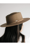 Gigi Pip Wren Brown - Round Top Hat
