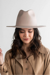 Gigi Pip Wes Ivory - Flat Brim Fedora