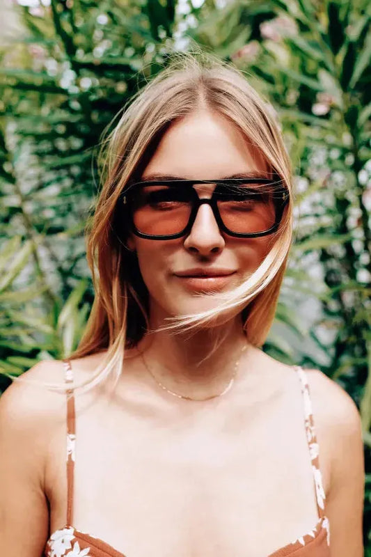 Royal Sunglasses - Black / Peach